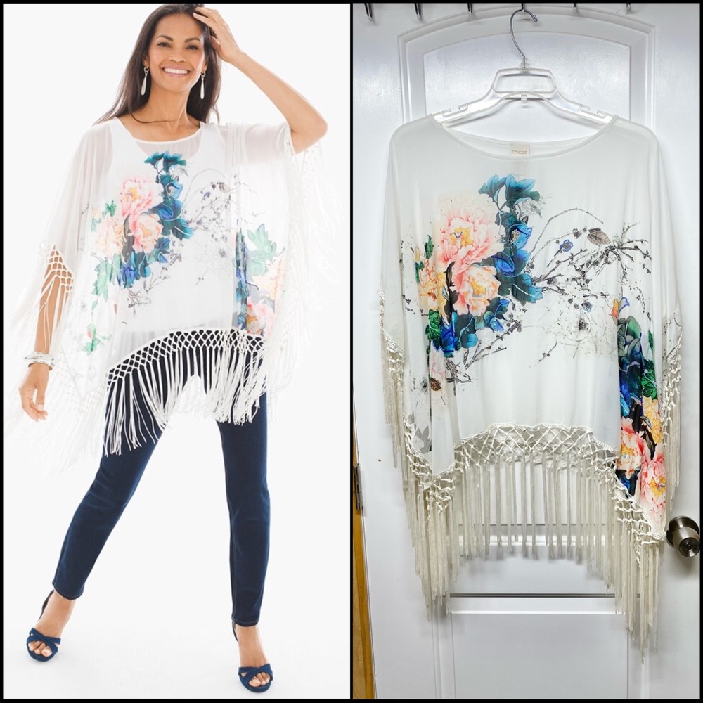 Chico’s Gilded Beauty Poncho